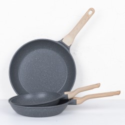 Набор для жарки Round Luo, 3 предмета, серый MGC